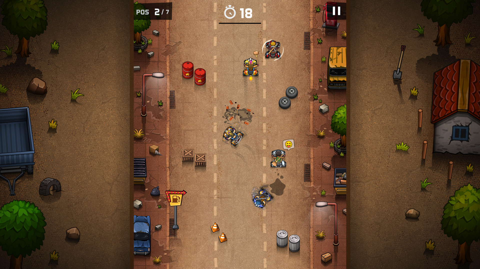 粗鲁的赛车手/Rude Racers: 2D Combat Racing - 4