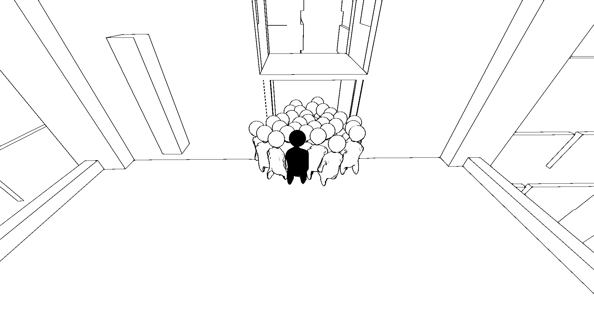 【整活儿SLG/中文/黑白色】人群模拟器/Crowd Simulator 官方中文版【200M/新作】-嘤嘤怪之家