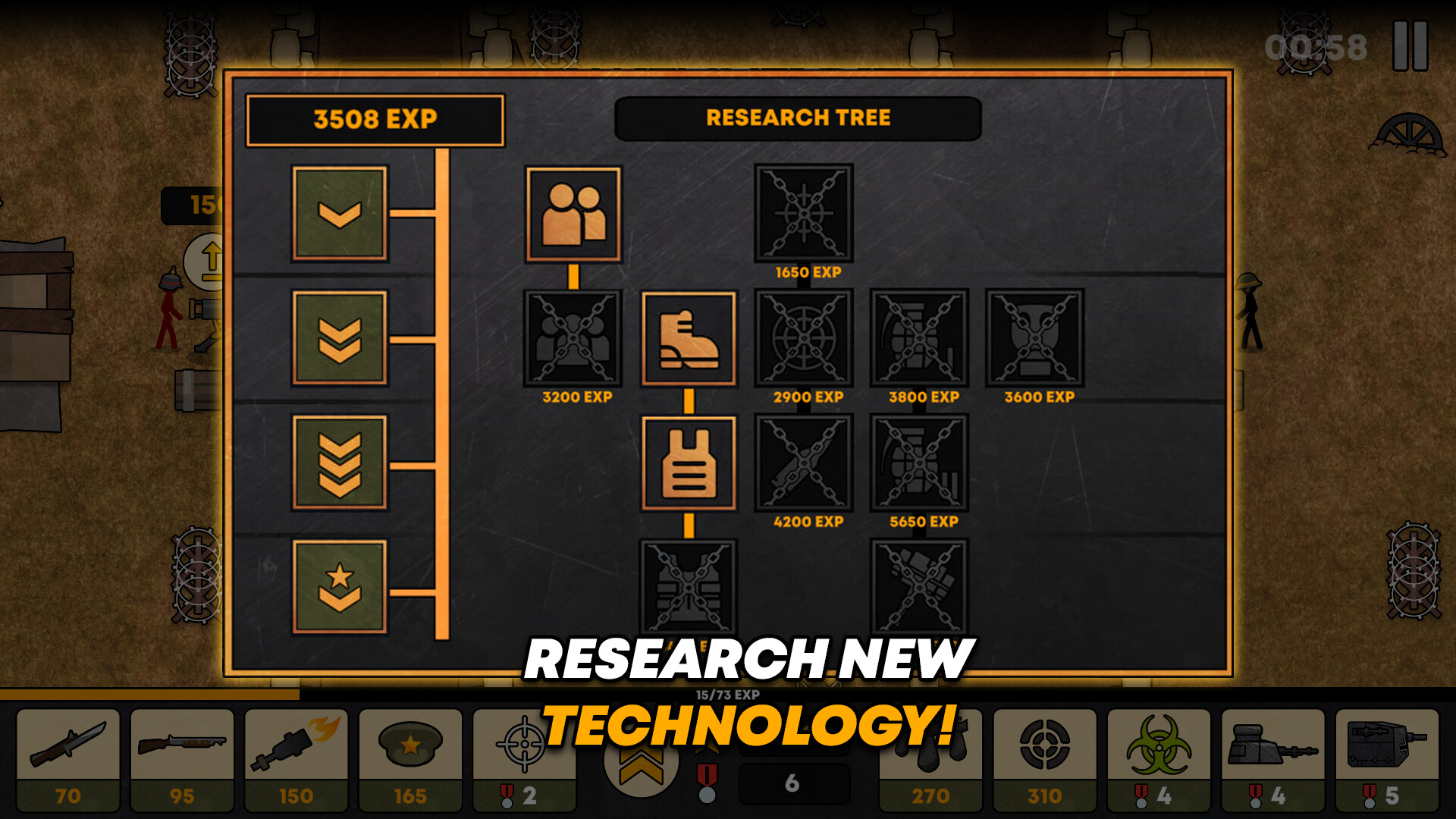 火柴人战壕（无中文）/Stickman Trenches 截图 9