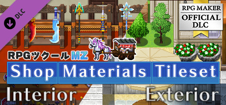 RPG Maker MZ - Shop Materials Tileset - Interior / Exterior