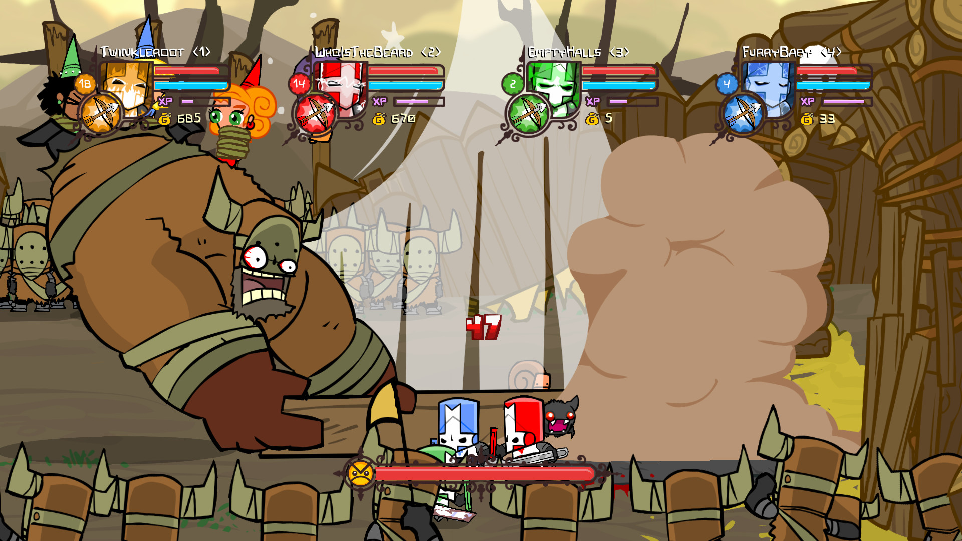城堡毁灭者|官方中文|支持手柄|Castle Crashers®|城堡破坏者插图1