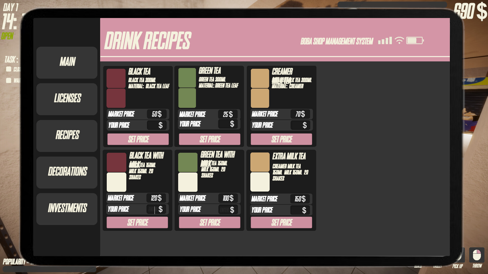 奶茶店模拟器：珍珠茶饮店经营体验插图4