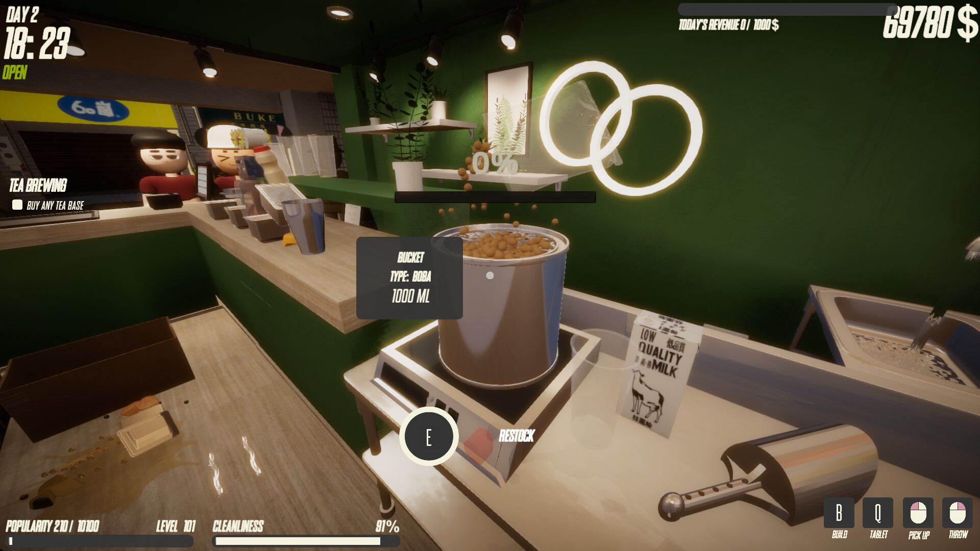 图片[3]-奶茶店模拟器（Boba Tea Shop Simulator）Build.22778391[中文][1.48G]-极客游戏