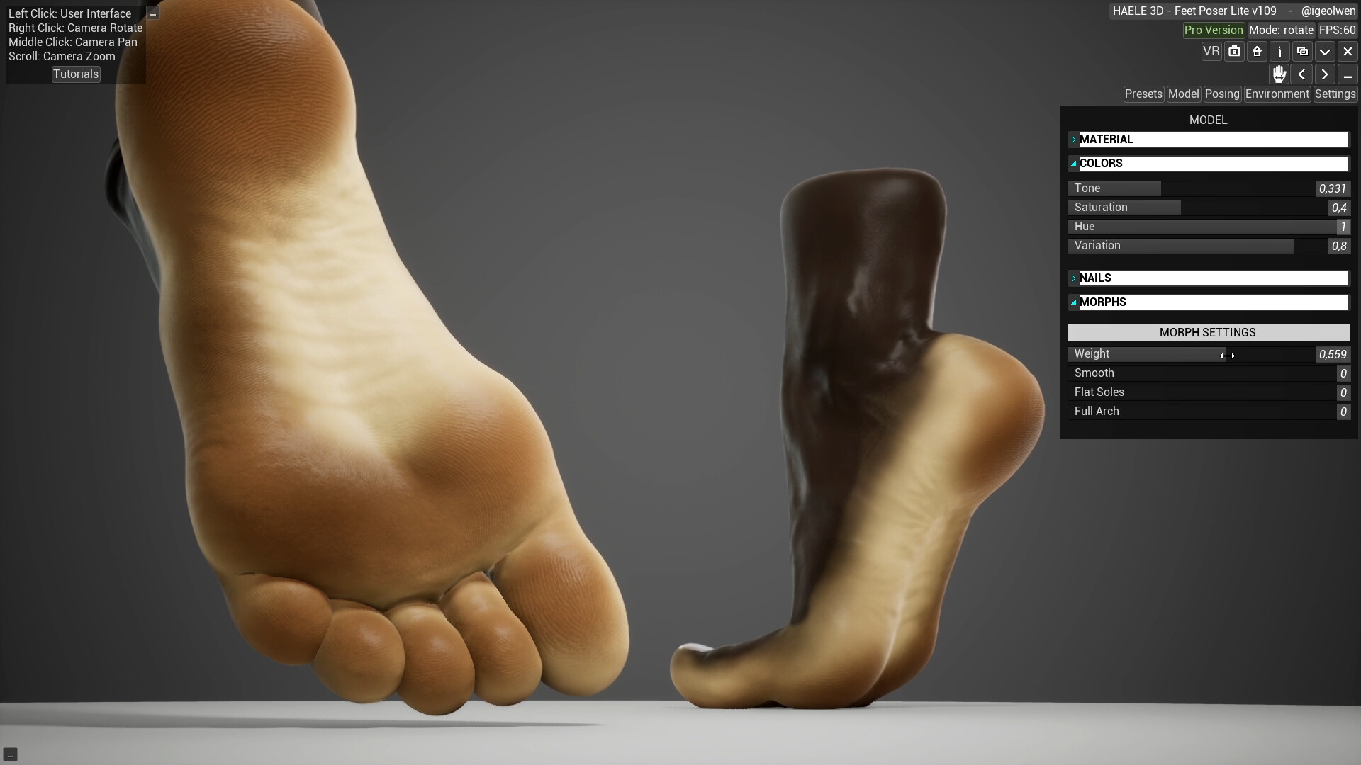 足部造型模拟器|官方中文|HAELE 3D - Feet Poser Lite - 3