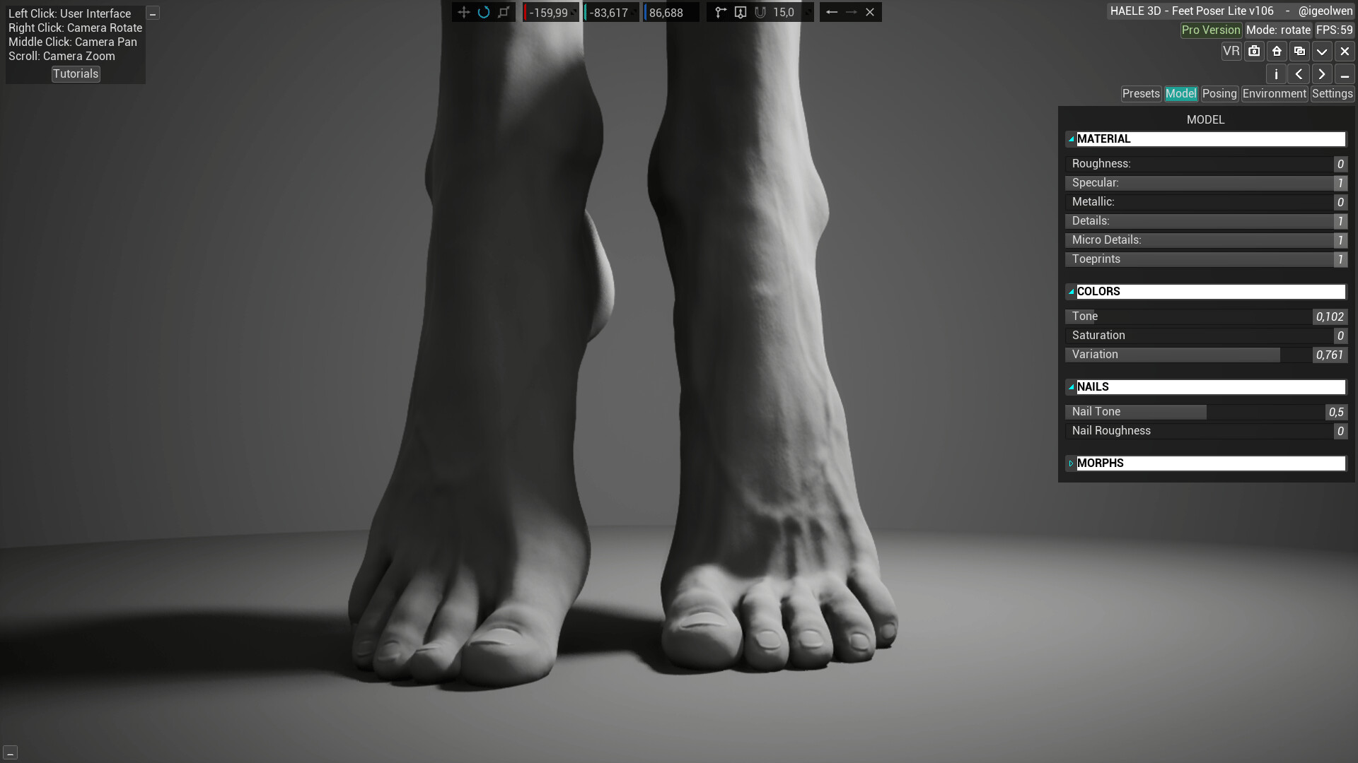 足部造型模拟器|官方中文|HAELE 3D - Feet Poser Lite - 6