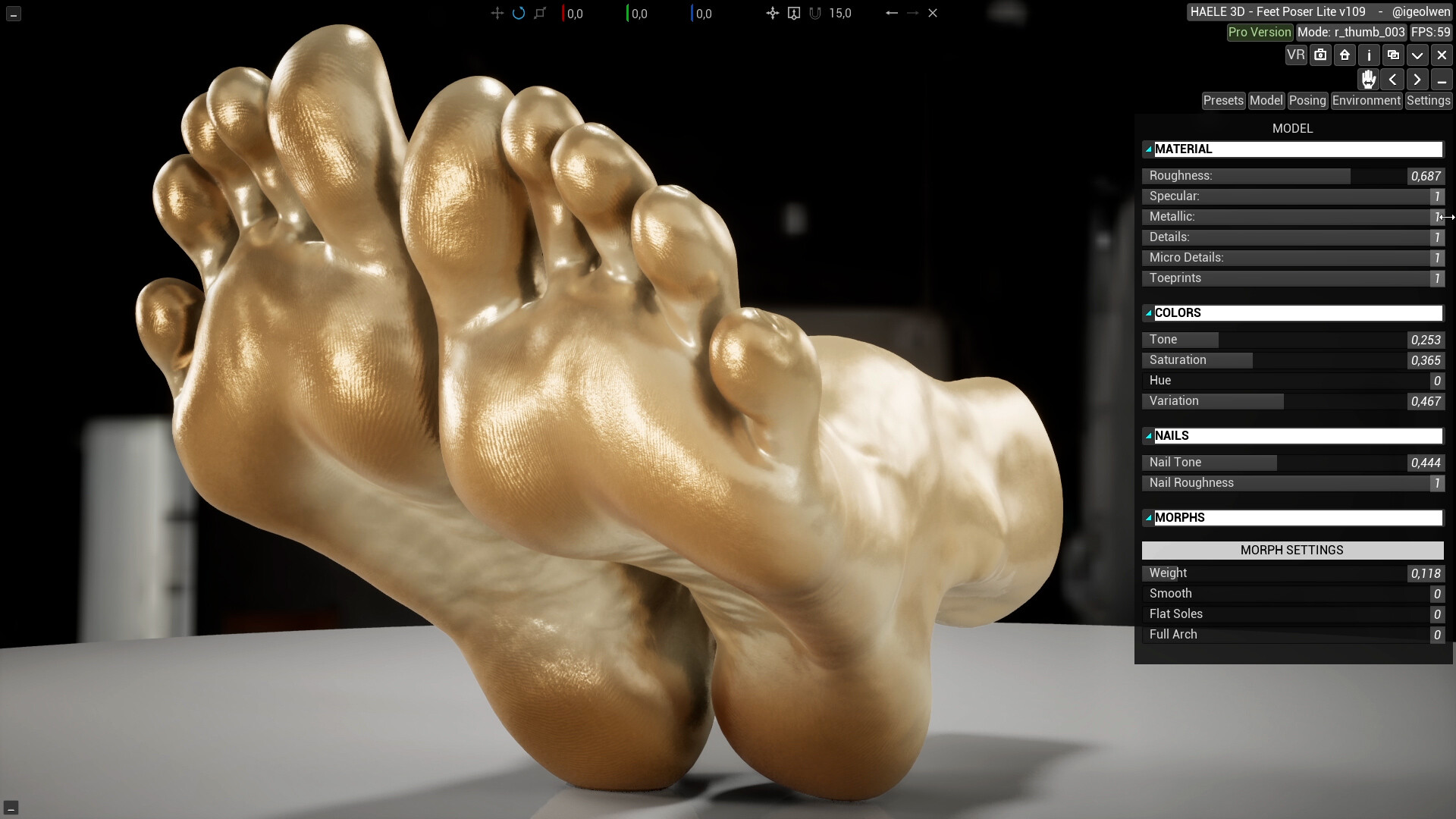 足部造型模拟器|官方中文|HAELE 3D - Feet Poser Lite - 18