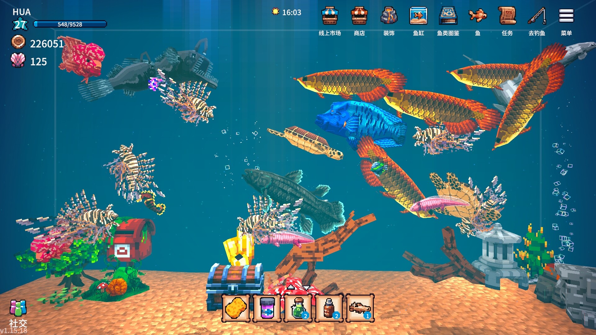 图片[10]-全球鱼友俱乐部：放置好时光/Tiny Aquarium: Social Fishkeeping v1.15.18|休闲益智|556MB|中文-蝶影二次元