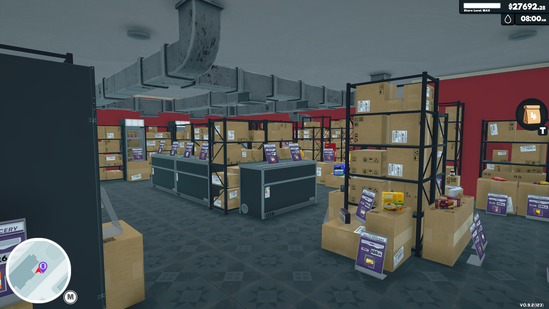 超市管理模拟器/Supermarket Simulator Build.18965164|模拟经营|容量2.3G|免安装绿色中文版|支持键盘.鼠标-小辉娱乐网