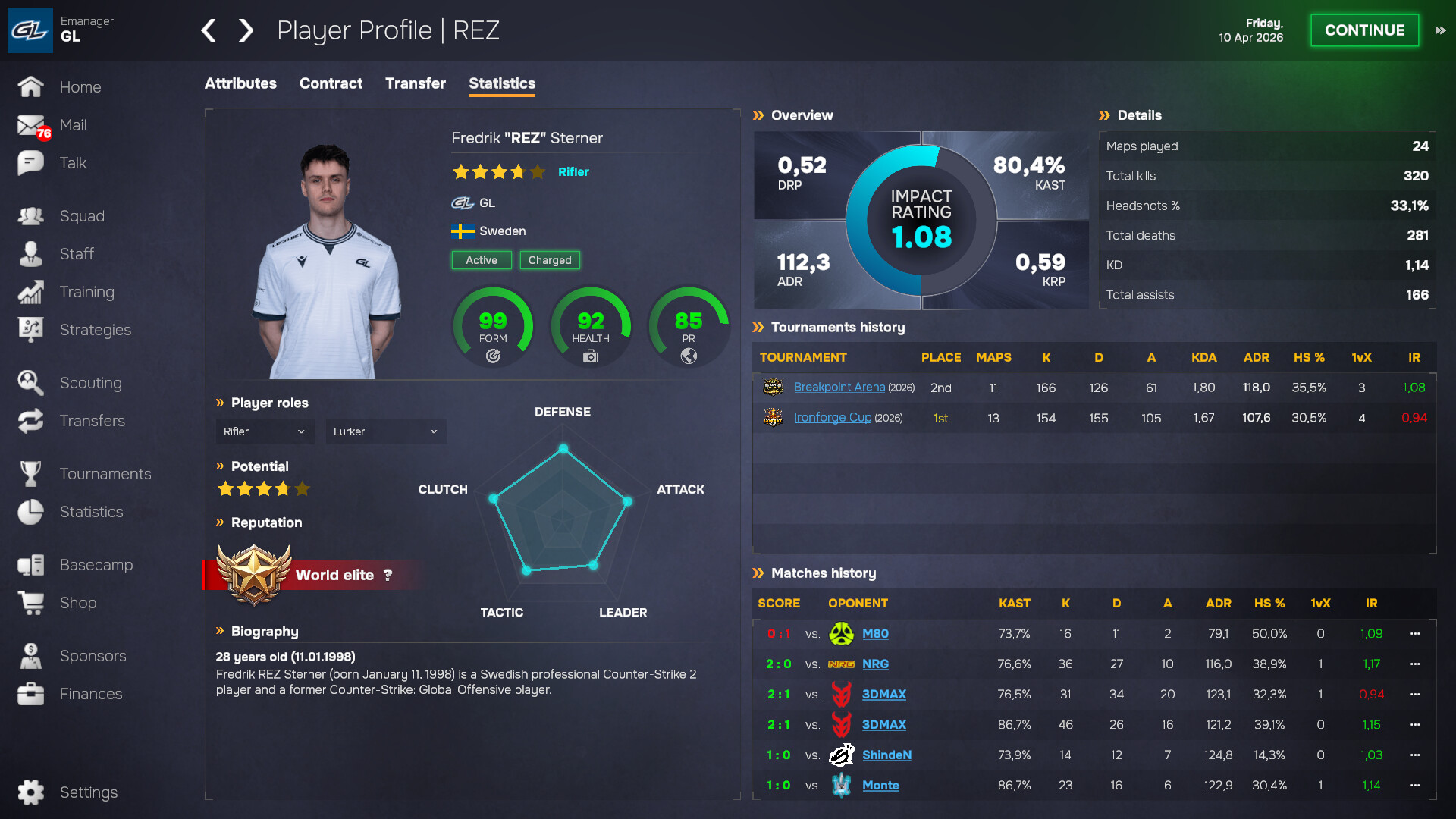 图片[26]-电竞经理2026 (Esports Manager 2026) [中文][1.13G]-极客游戏