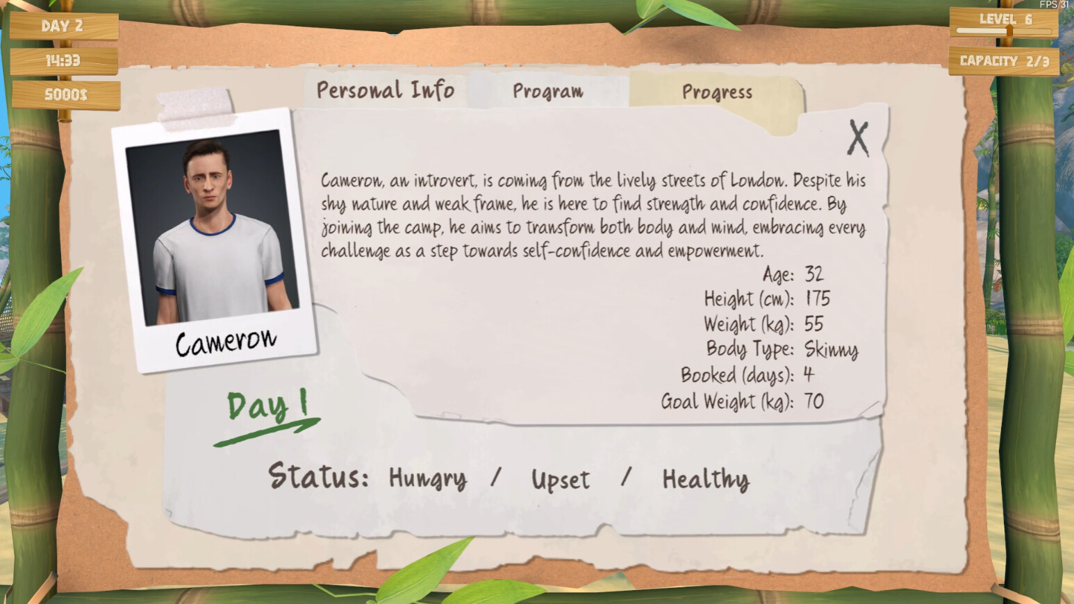 健身营模拟器/Gym Camp Simulator 截图 1