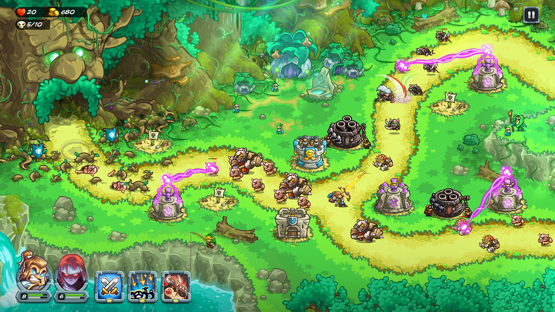[安卓]王国保卫战5：联盟|Kingdom Rush 5: Alliance|Steam移植 解锁无限钻石内购|官方中文|1.28G插图9vtavta