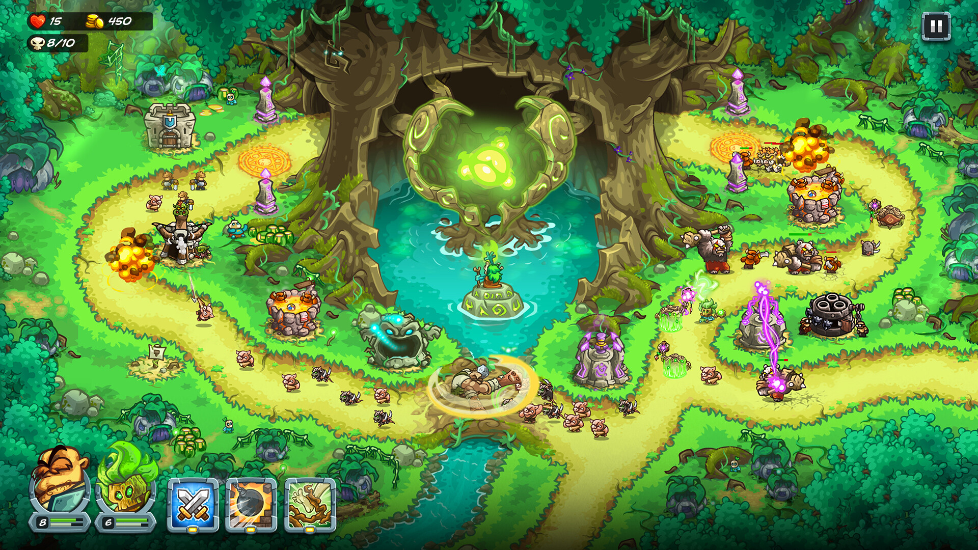 [安卓]王国保卫战5：联盟|Kingdom Rush 5: Alliance|Steam移植 解锁无限钻石内购|官方中文|1.28G插图10vtavta