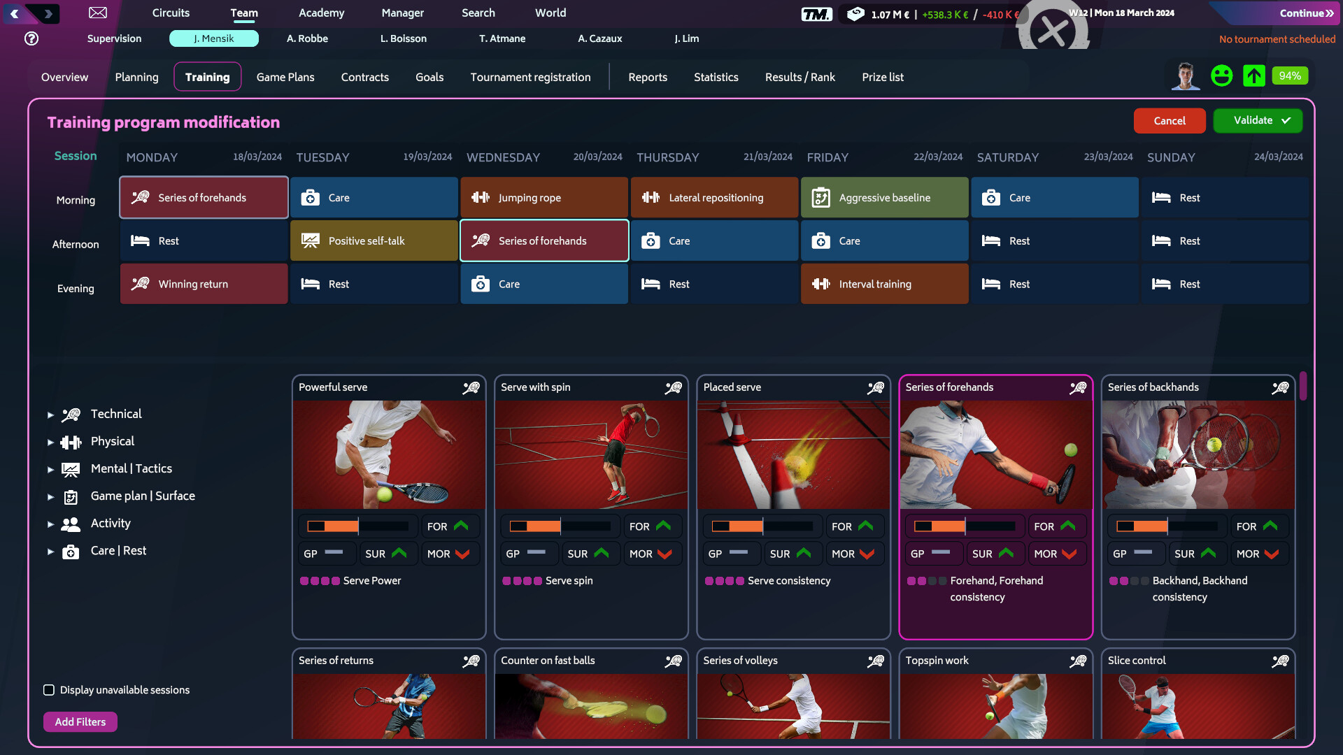 网球经理2024（英文版）/Tennis Manager 2024 截图 4