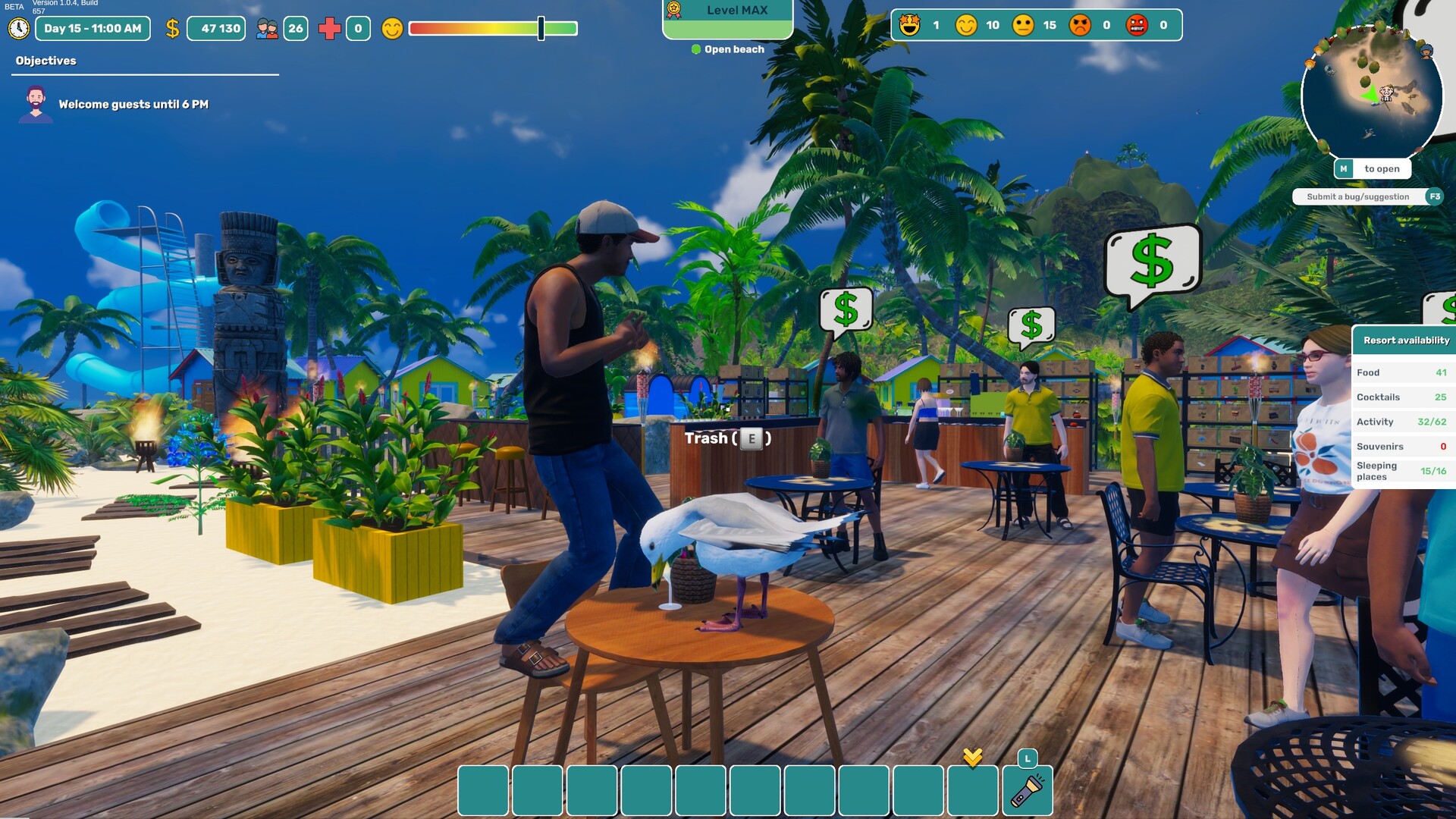 图片[5]-热带度假村经营模拟器 (天堂海滩模拟器)（Paradise Beach Simulator）Build.23380300[中文][4.44G]-极客游戏