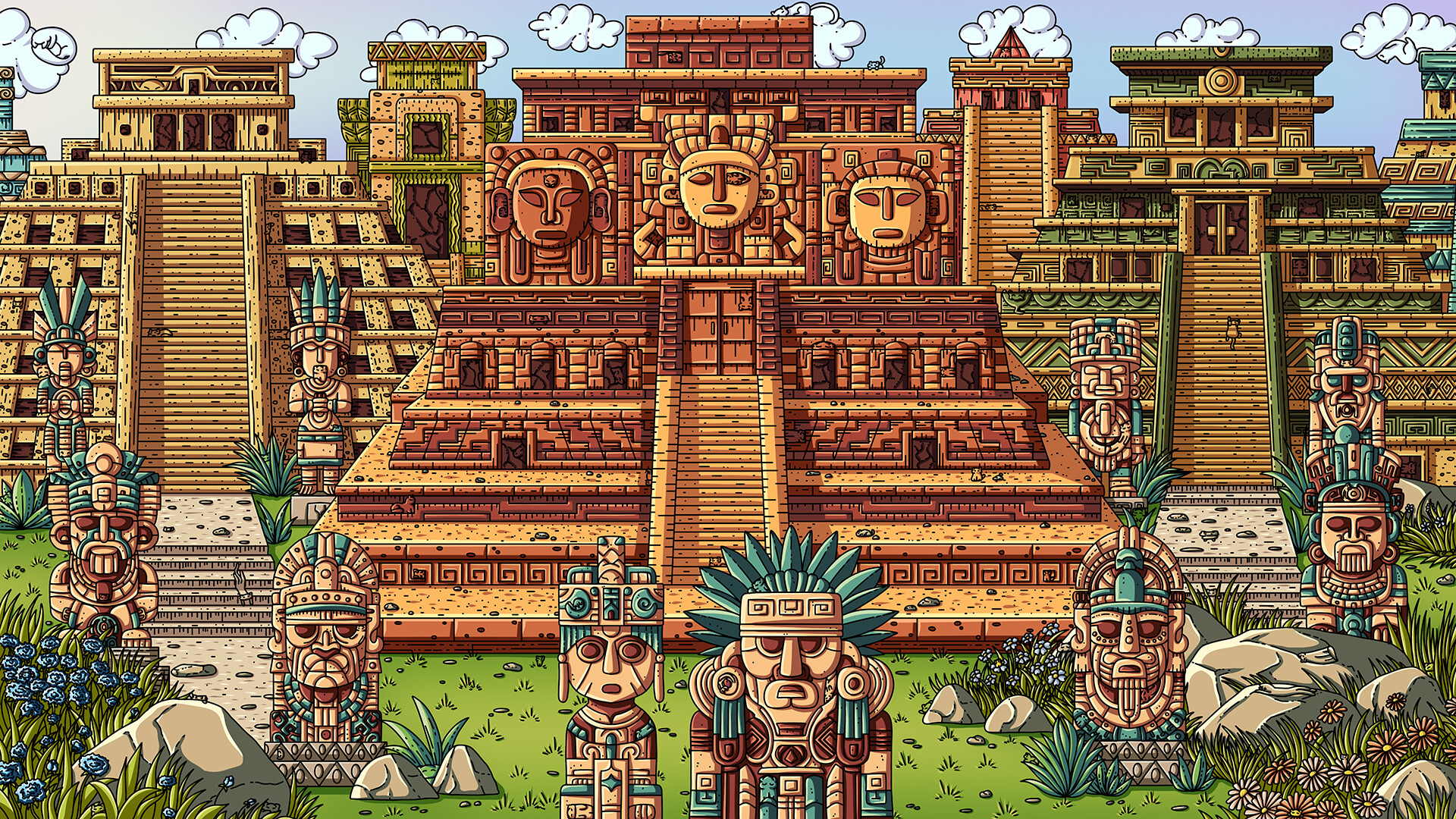 100 Aztec Cats/100 Aztec Cats 截图 1