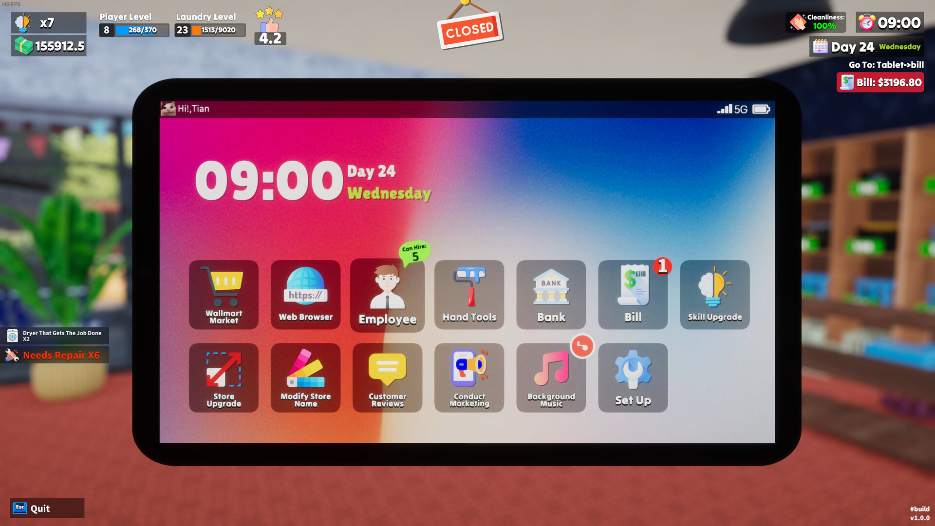 洗衣店模拟器：洗刷刷！/Laundry & Supermarket Simulator 截图 8