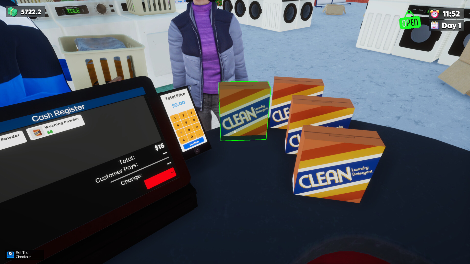 洗衣店模拟器:洗刷刷!(Laundry & Supermarket Simulator)绿色版|百度云迅雷下载