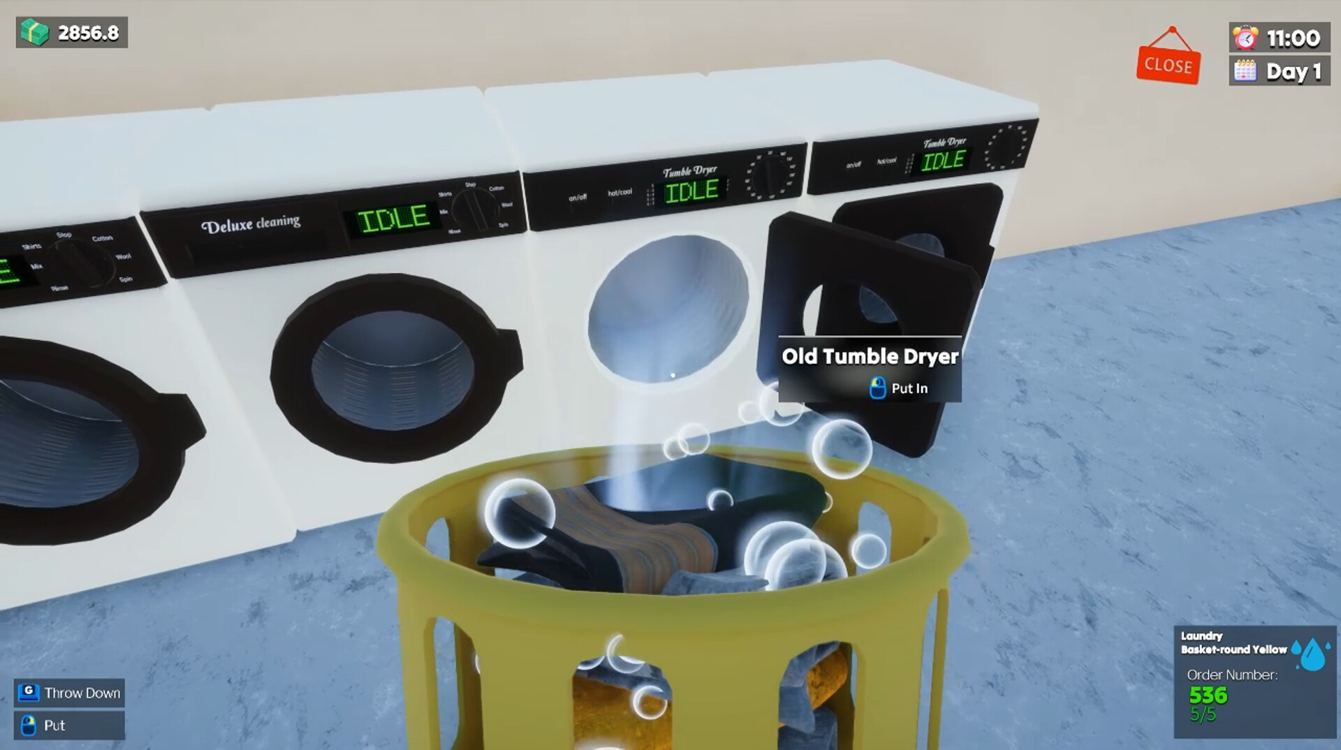洗衣店模拟器:洗刷刷!(Laundry & Supermarket Simulator)绿色版|百度云迅雷下载
