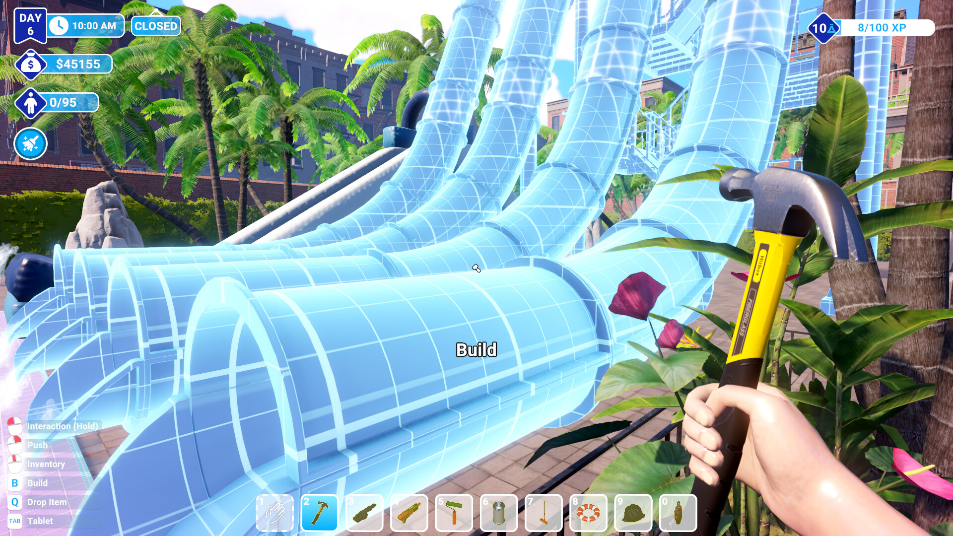 水上乐园模拟器/Waterpark Simulator Build.19711306|模拟经营|容量7.2G|免安装绿色中文版|支持键盘.鼠标-小辉娱乐网