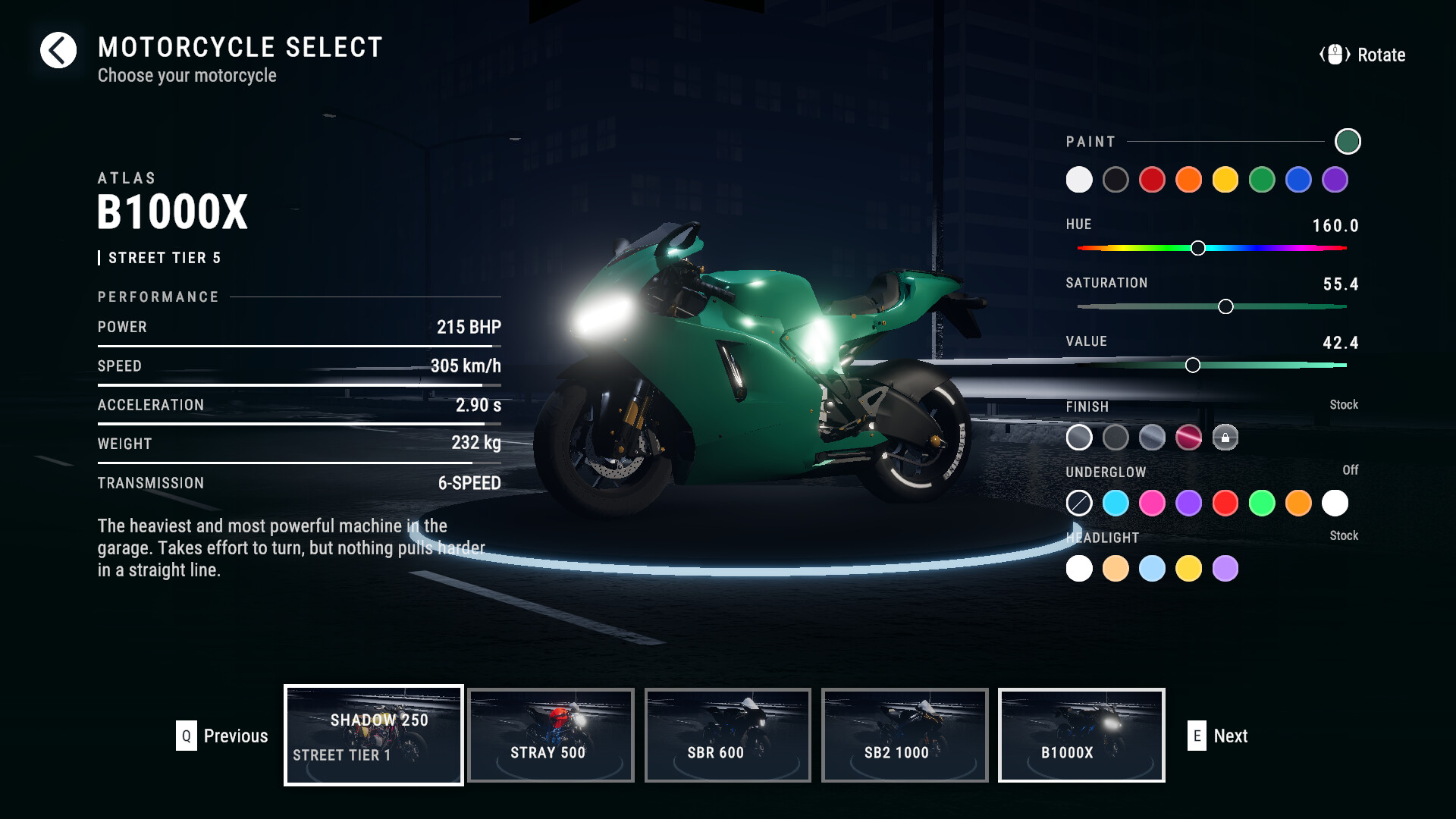 摩托车夜行（无中文）/Motorcycle Night Ride 截图 3