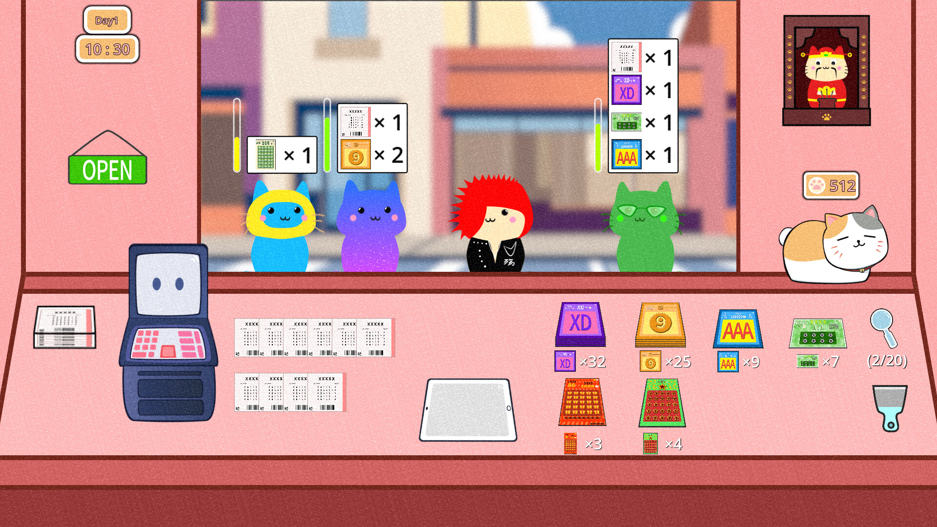 猫猫彩票店/Cat Lottery Shop	 截图 1