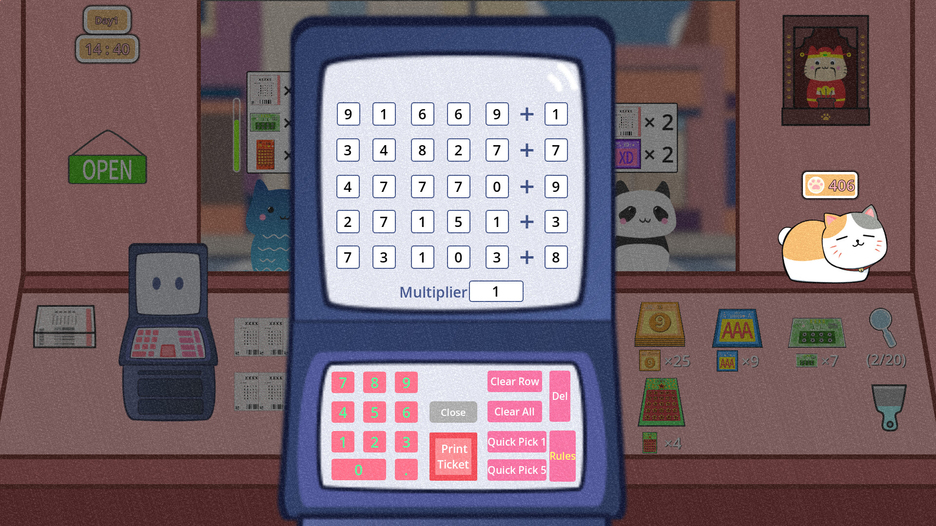 猫猫彩票店/Cat Lottery Shop	 截图 6