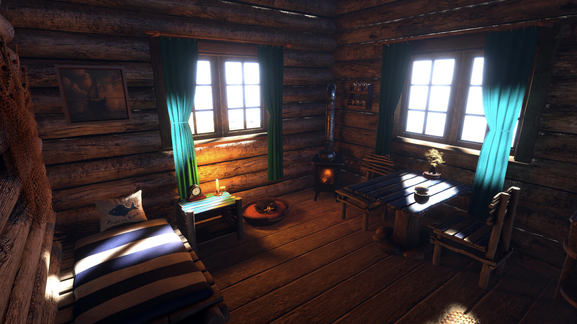 温馨小木屋/Log Away 截图 8