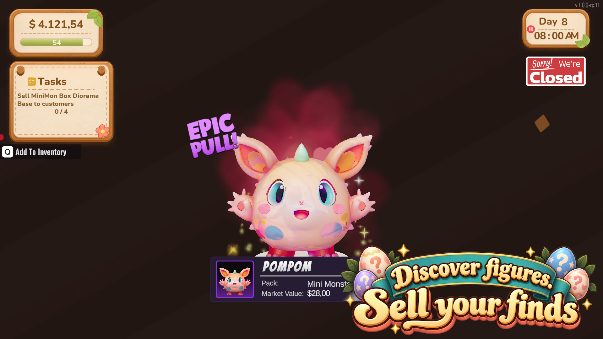 图片[2]-盲蛋商店模拟器（Mystery Egg Shop Simulator）Build.25519901 [中文][1.85G]-极客游戏