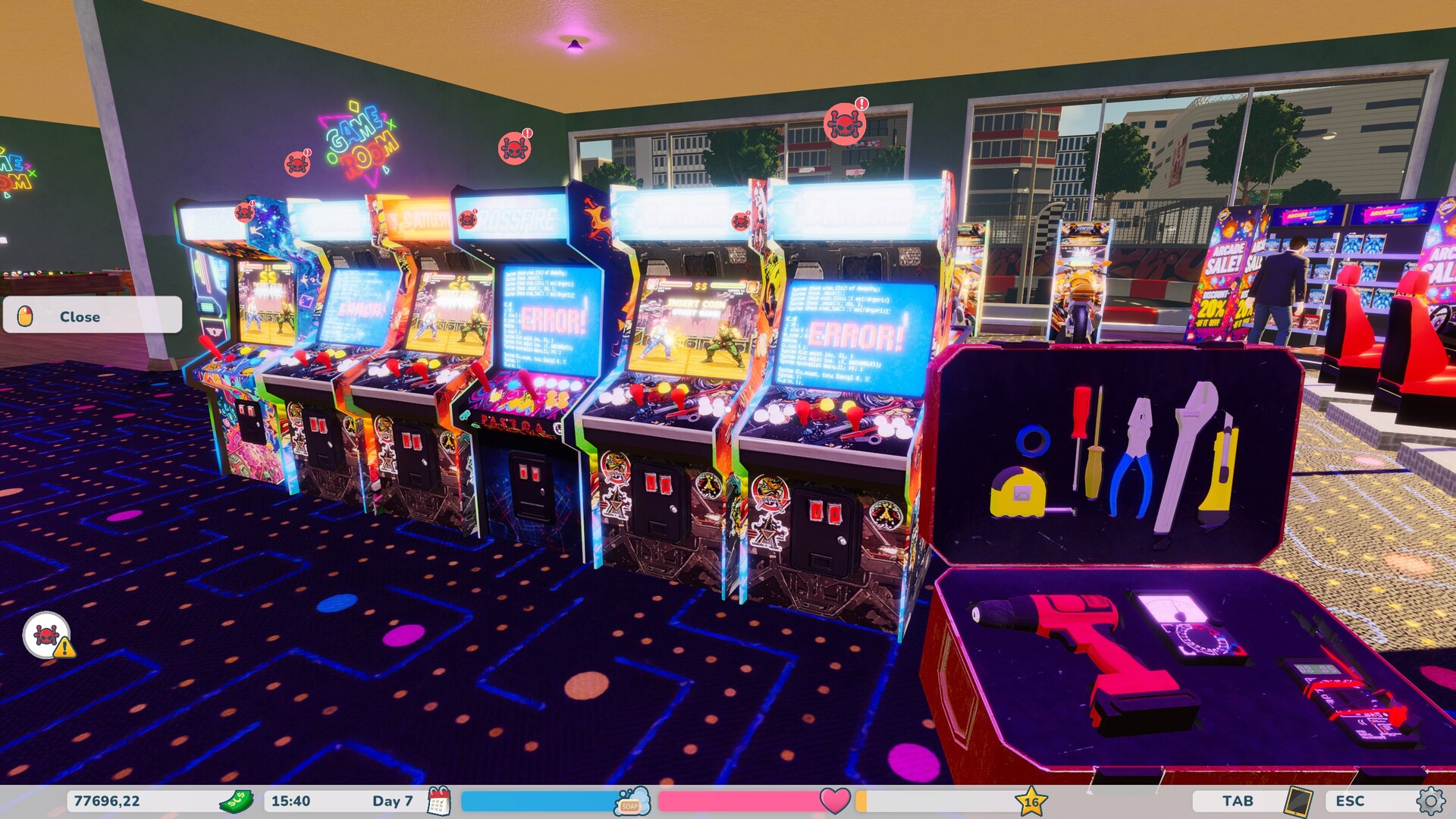 图片[2]-复古街机厅（Retro Arcade Shop Simulator）Build.25114712 [中文][3.98G]-极客游戏