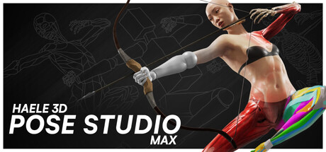 HAELE 3D - Pose Studio Max - Anatomireferenser för Teckning