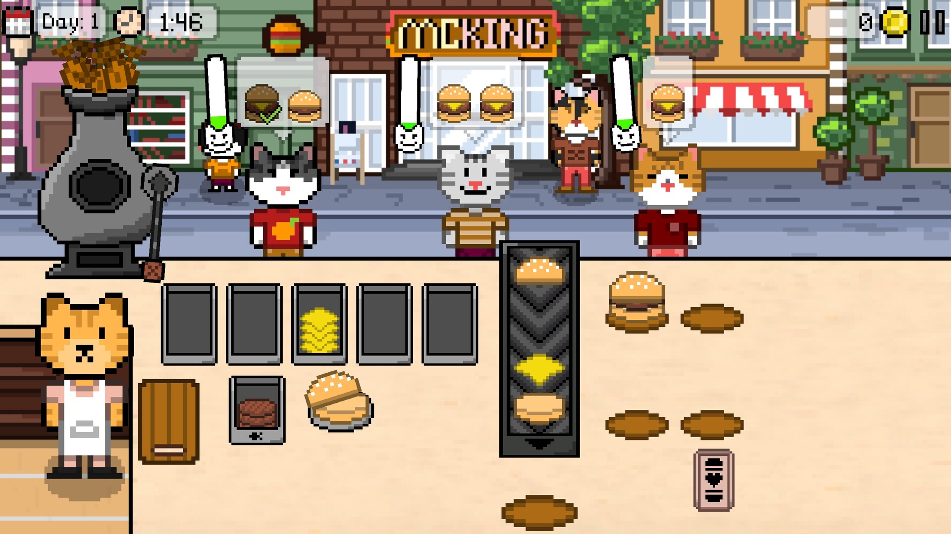 图片[2]-猫咪汉堡店 (Kitty Burger) Build.24079500 [中文][0.14G]-极客游戏