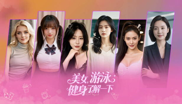 美女，游泳健身了解一下｜都市恋爱经营游戏｜中文配音｜全动态影像｜百度网盘下载