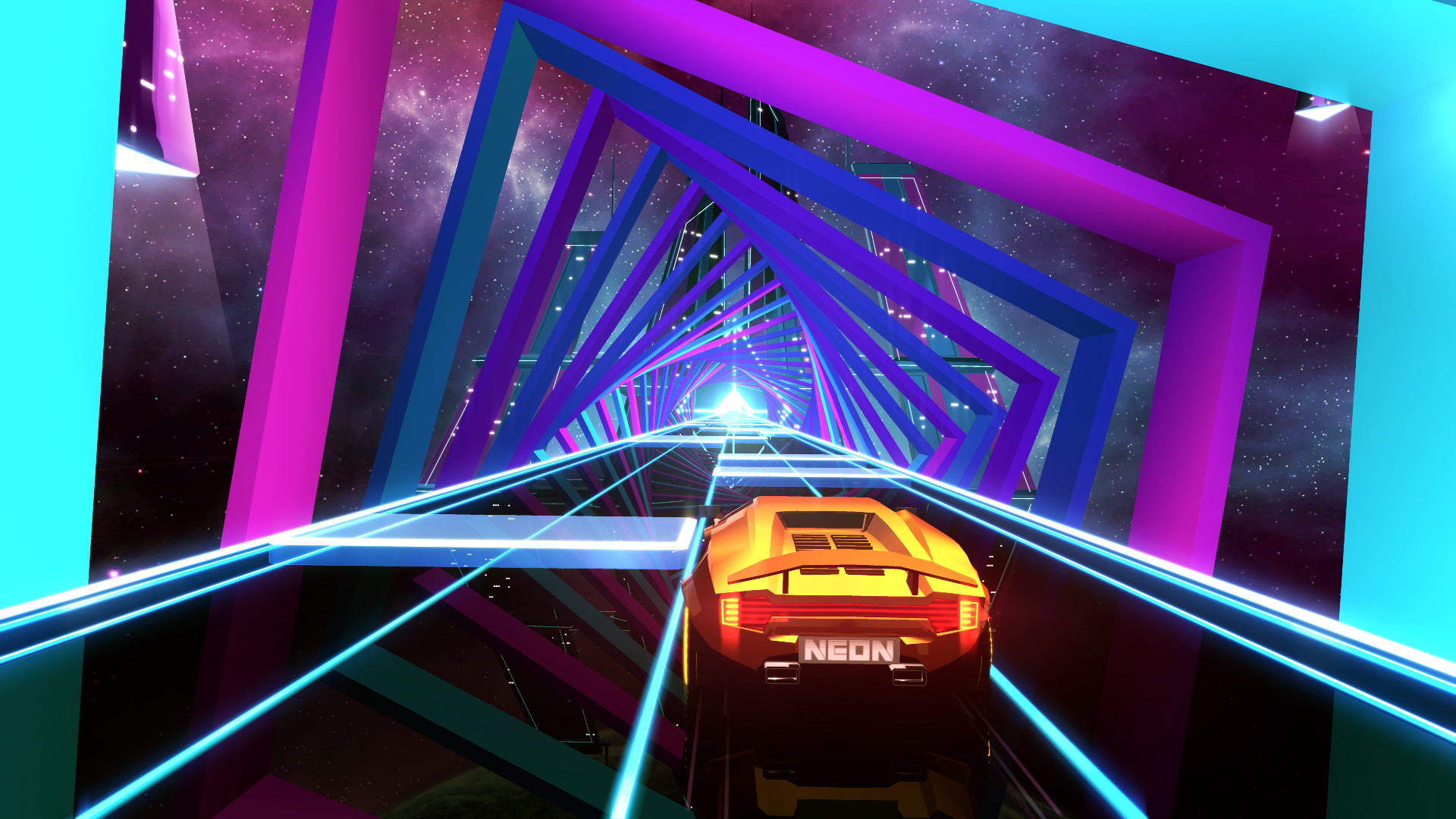 霓虹飞车|官方中文|支持手柄|Neon Drive插图4