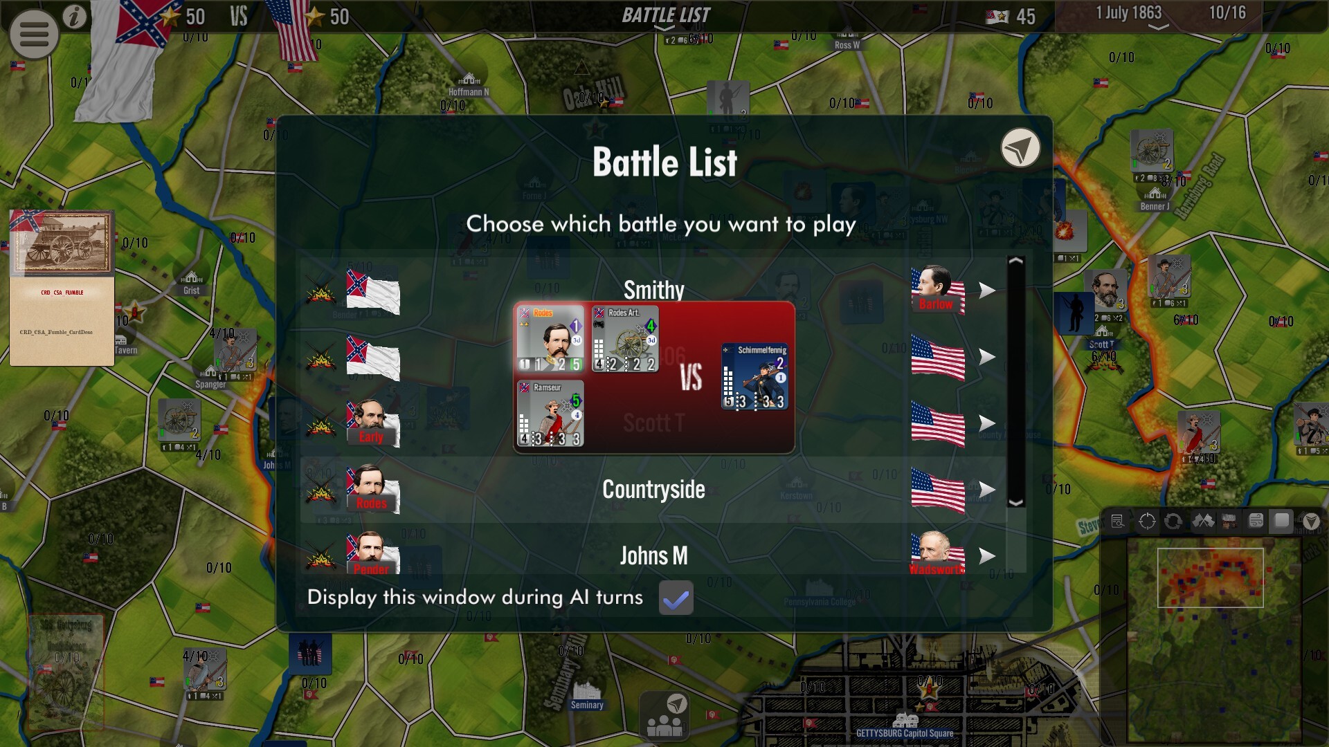 SGS 葛底斯堡战役/SGS Battle for: Gettysburg 截图 7