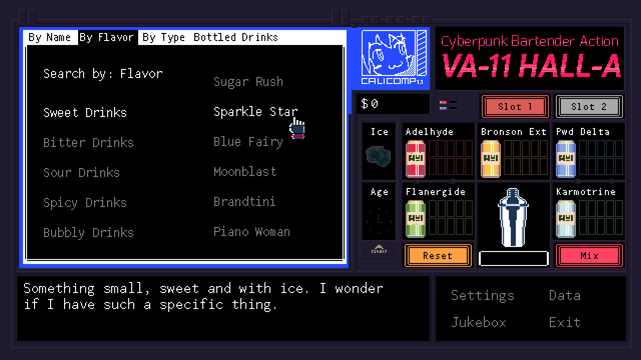 VA-11 HALL-A：赛博朋克酒保行动|200M大小|官方中文|VA-11 Hall-A: Cyberpunk Bartender Action