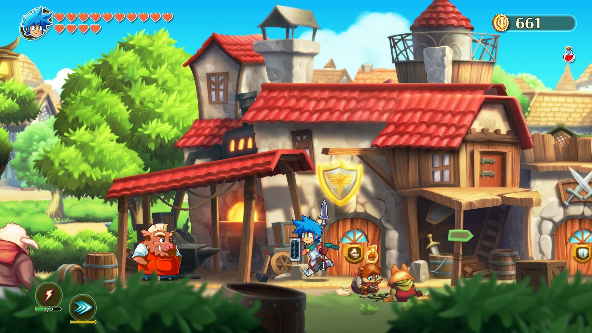 怪物男孩和诅咒王国|3G大小|官方中文|支持手柄|Monster Boy and the Cursed Kingdom
