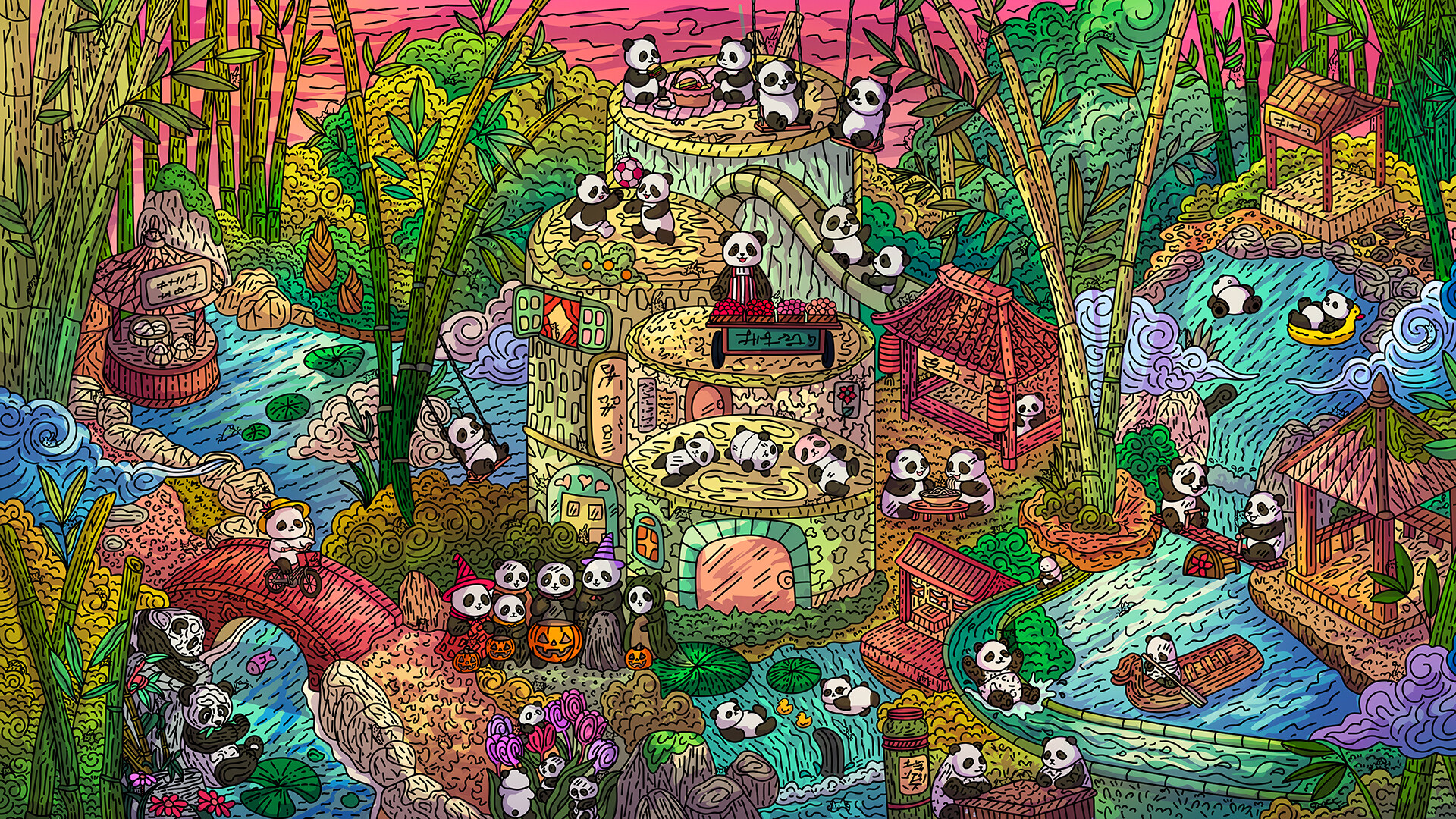 图片[3]-100只熊猫猫/100 Panda Cats-苏白资源