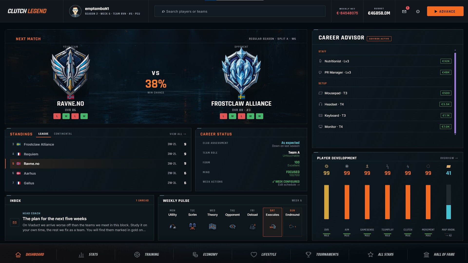 Clutch Legend: FPS Career Simulator 游戏截图 3