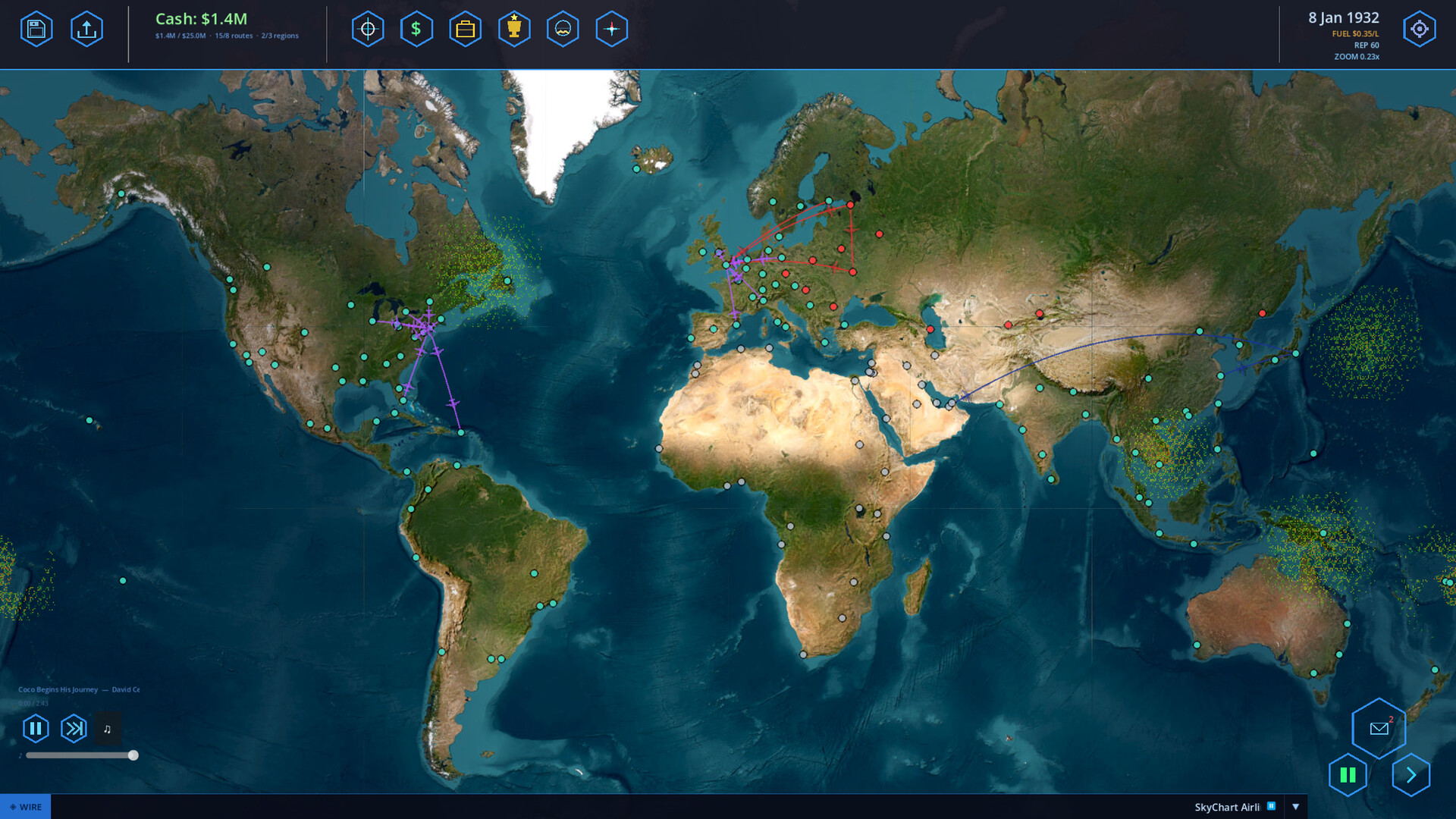 图片[2]-天空航图：航空公司总裁（SkyChart: Airline Executive）Build.24521010 [中文][0.72G]-极客游戏