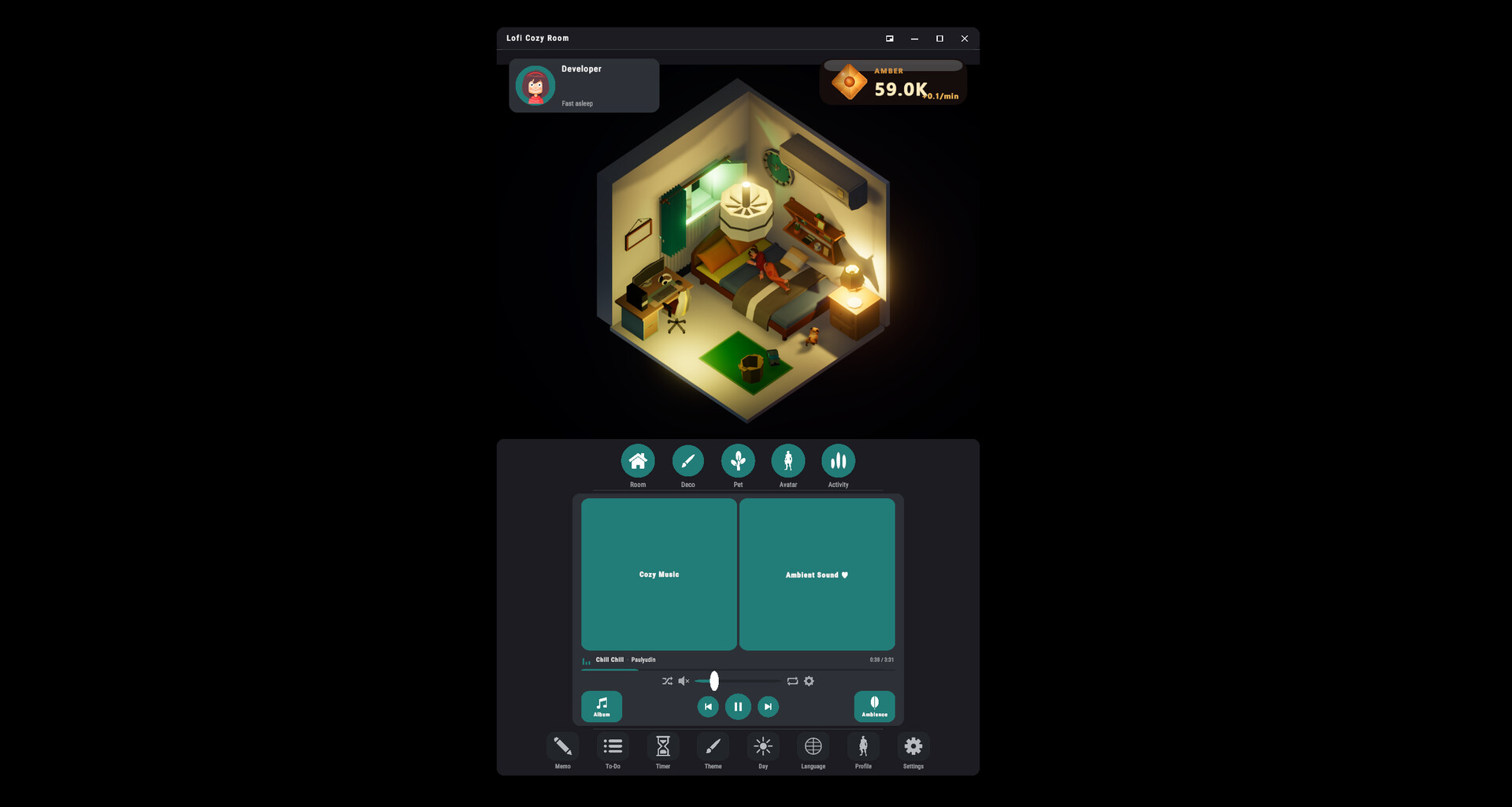 图片[2]-《Lofi Cozy Room》Build.24475927 [中文][1.52G]-极客游戏
