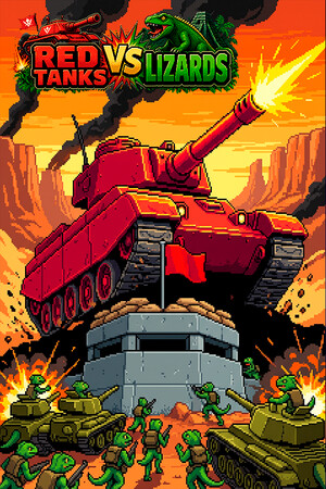 红色坦克vs蜥蜴/Red Tanks vs Lizard