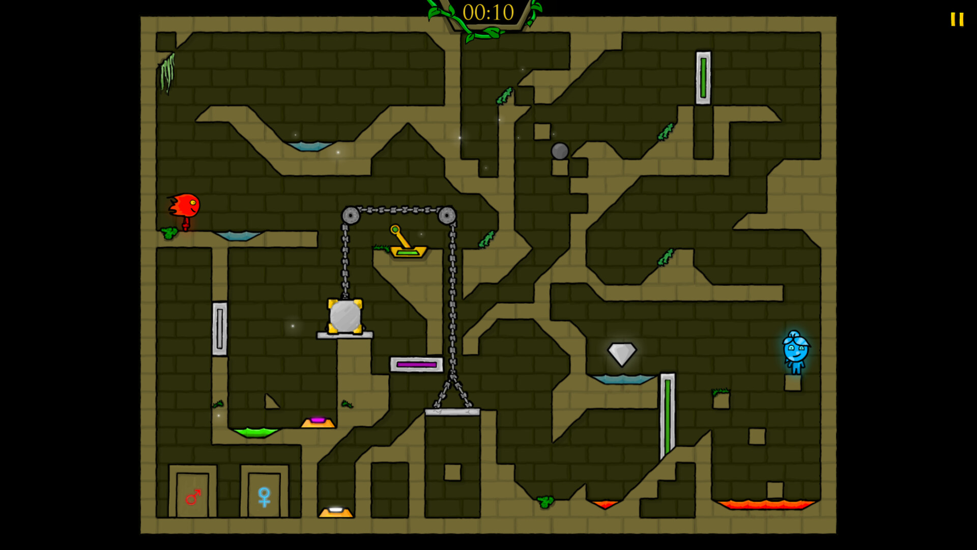 图片[5]-火娃与水娃1：森林神殿（Fireboy & Watergirl 1: The Forest Temple）Build.24653010 [中文][0.15G]-极客游戏