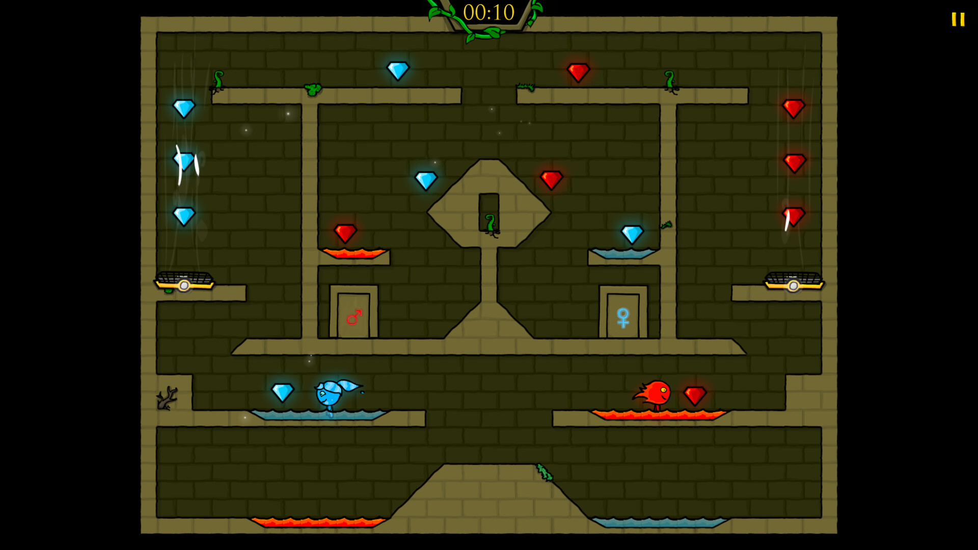 图片[3]-火娃与水娃1：森林神殿（Fireboy & Watergirl 1: The Forest Temple）Build.24653010 [中文][0.15G]-极客游戏