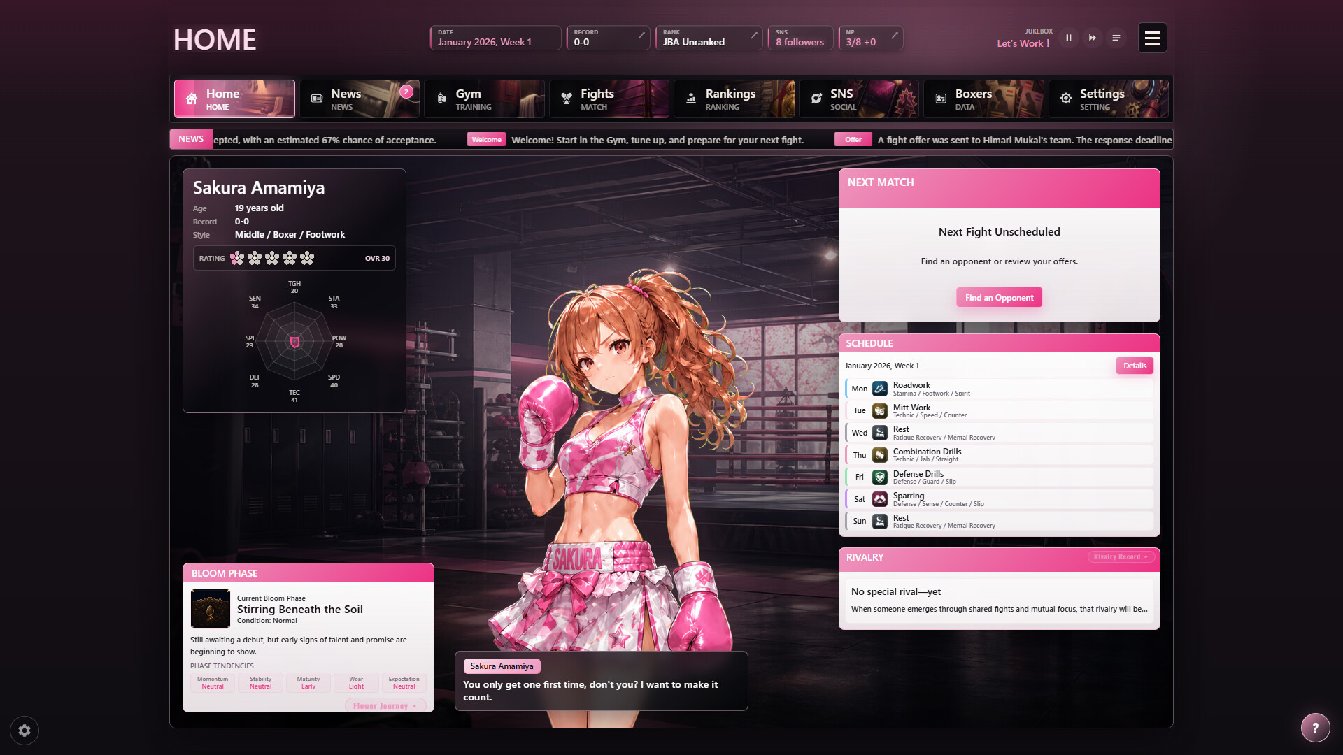 拳击少女养成|Bloom Blow|官方中文|容量3.98G插图1咸鱼单机官网 截图 #0