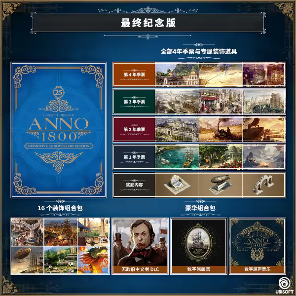 纪元1800 最终纪念版/Anno 1800【正版账号*D加密*Uplay】配图 纪元1800 最终纪念版/Anno 1800【正版账号*D加密*Uplay】配图