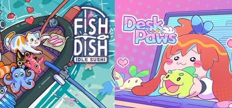 Desk Paws&Fish to Dish: Idle Sushi