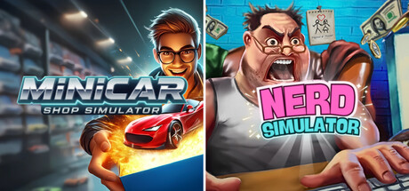 Nerd in Minicar Shop