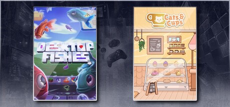 Desktop Fishes & Cats & Cups