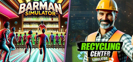 Barman in Recycling Center