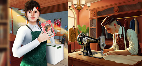 Tailor Simulator & Comic Book Store Simulator Bundle